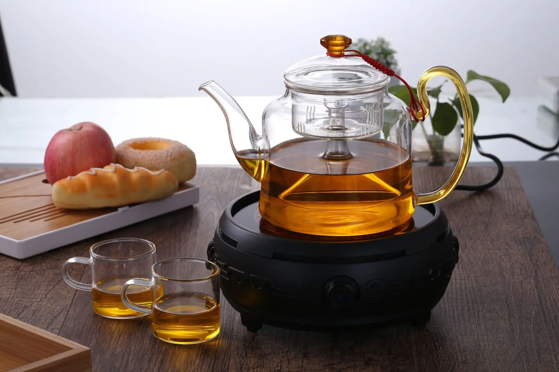 硼硅酸盐蒸汽茶锅家用思考机玻璃茶壶热卖中国茶具 - buy glass