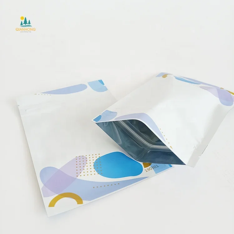 

3 ides eal bag with ziplock,100 Pieces, Customized color