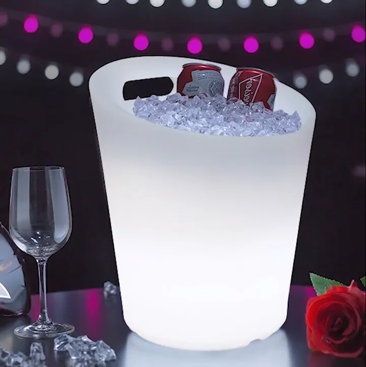 Factory Oem Service Led Ice Bucket Wine Cooler Ip65 Waterproof With 16