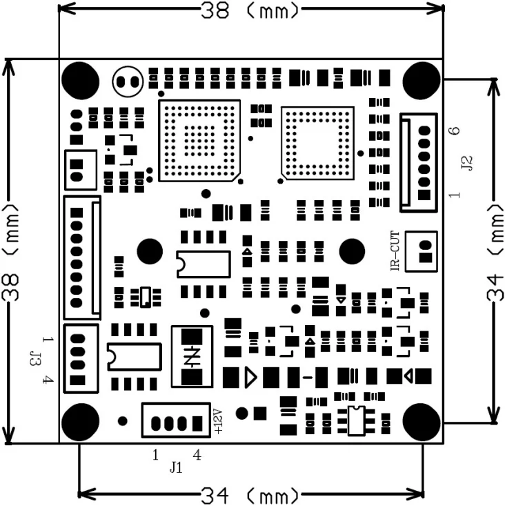 800tvl Wdr Camera Board Pcb Osd Cable Sony 663 Ccd Effio-v 4141 Dsp ...