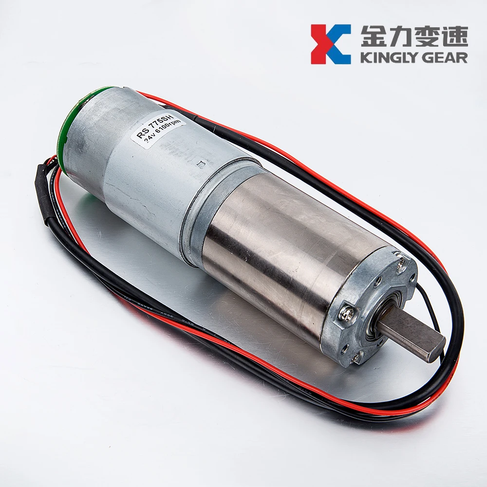 Rs-775 Dc Motor With Encoder High Torque 12 Volt 24 Volt Planetary Gear ...