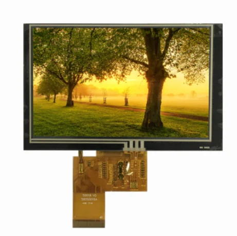 oem 5&quot; inch IPS lcd display panel screen with 480*854 resolution and 24-bits RGB 45pin interface
