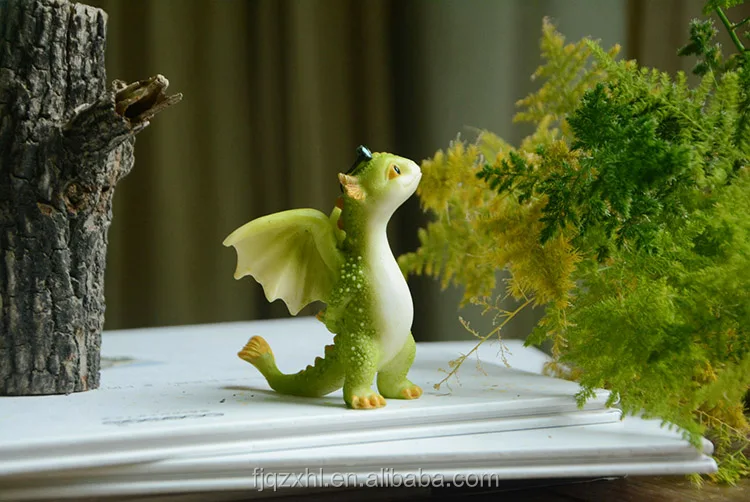 Miniature Green Dragon TO  4537 Fairy Garden Figurine 