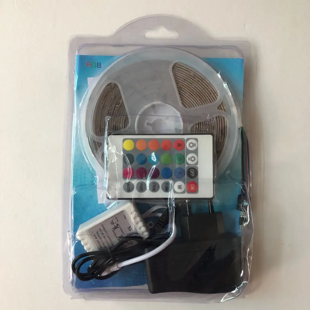 
LED Light Strip 2835RGB 5M Light Strip Set 24 Key Colorful Color Change Light Strip For Decoration 