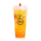 ホット販売ホット冷たい飲用クリア/つや消しプラスチックカップサプライヤーpp 24 oz 700mlミルクティーカップ蓋ストロー付き