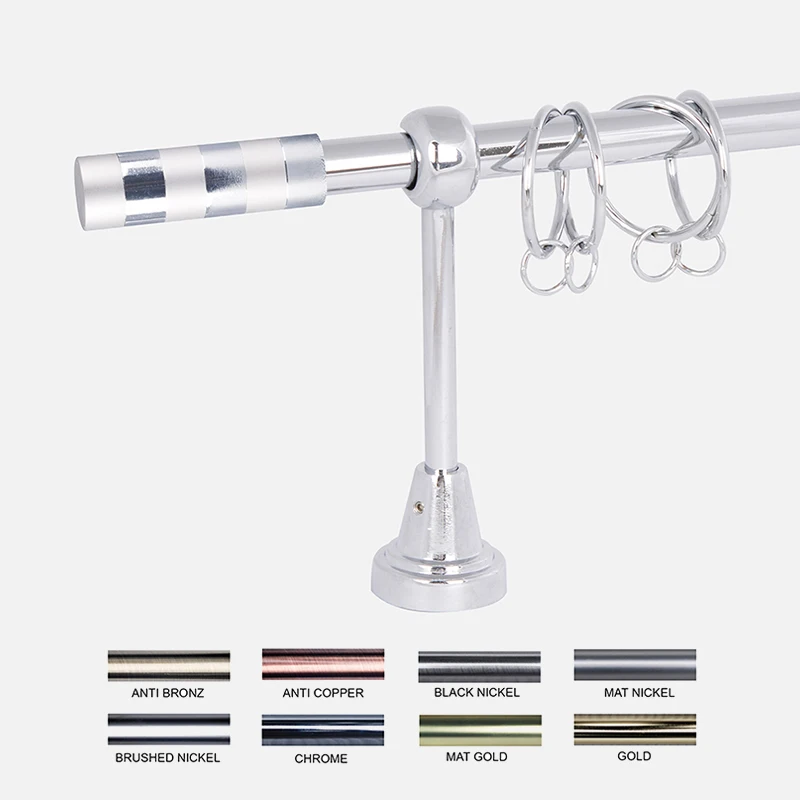 Stardeco Free Standing Curtain Rod Set 35mm Hardware Decoration