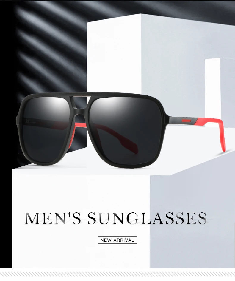 EUGENIA OEM TR90 CE Spring Hinge UV400 Men Polarized Sunglasses
