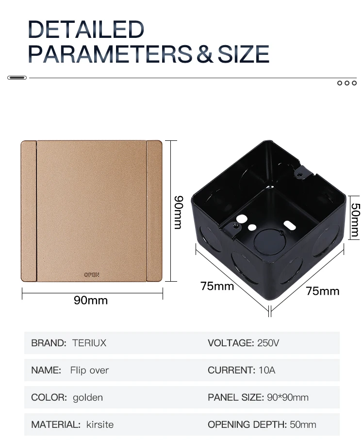 Small American Standard multi module electrical open floor socket