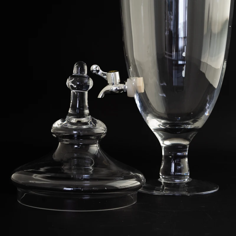 1gallon juice beverage dispenser clear glass drink dispenser