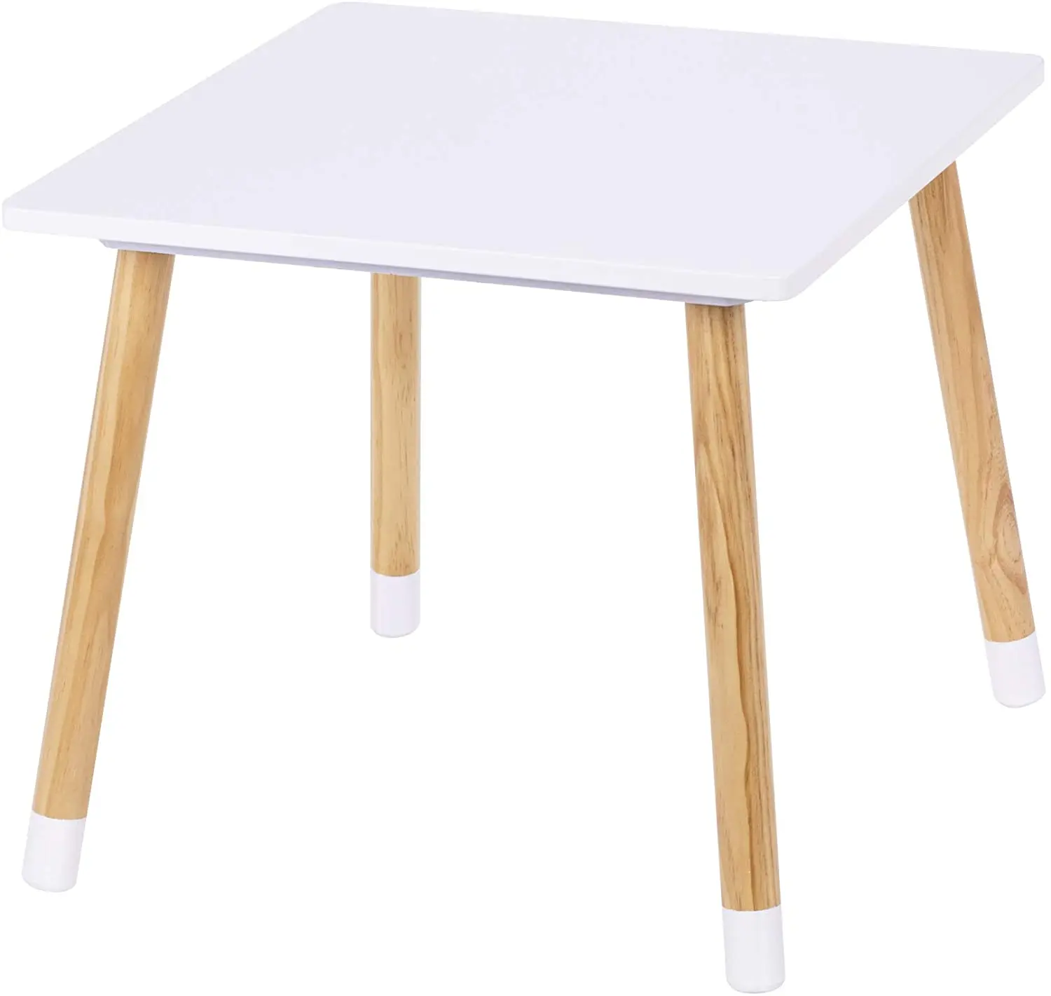 Hot Sale White 3 Piece Kiddy Table Chairs Set Kids Table With 2 Chairs