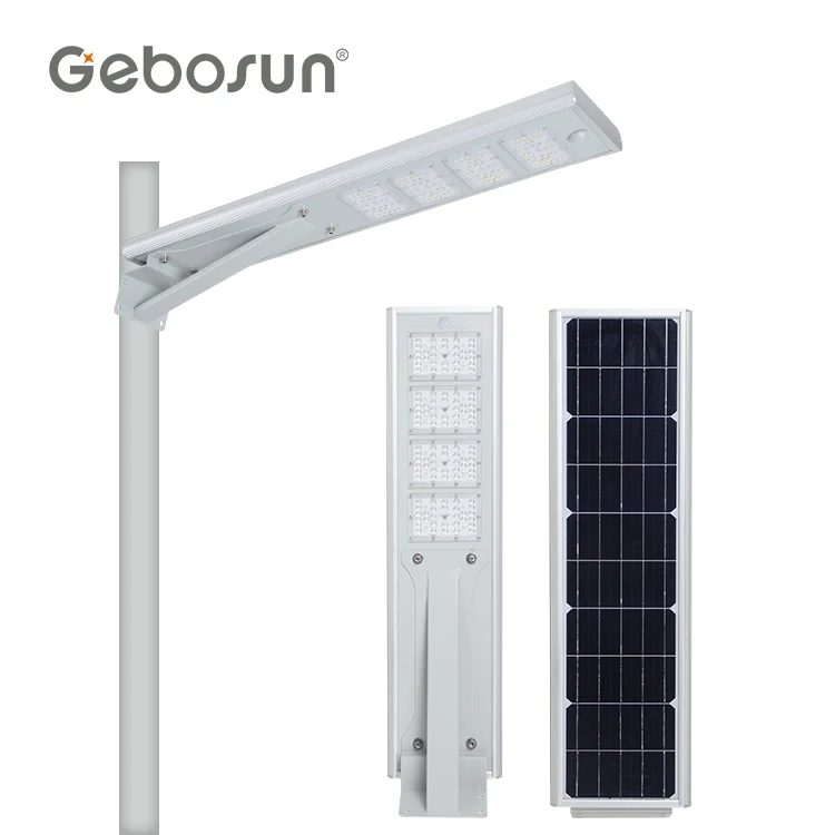 GEBOSUN Factory Price Outdoor High Lumen 15w 20w 30w All In One Integrated Led Solar Street Light Price List