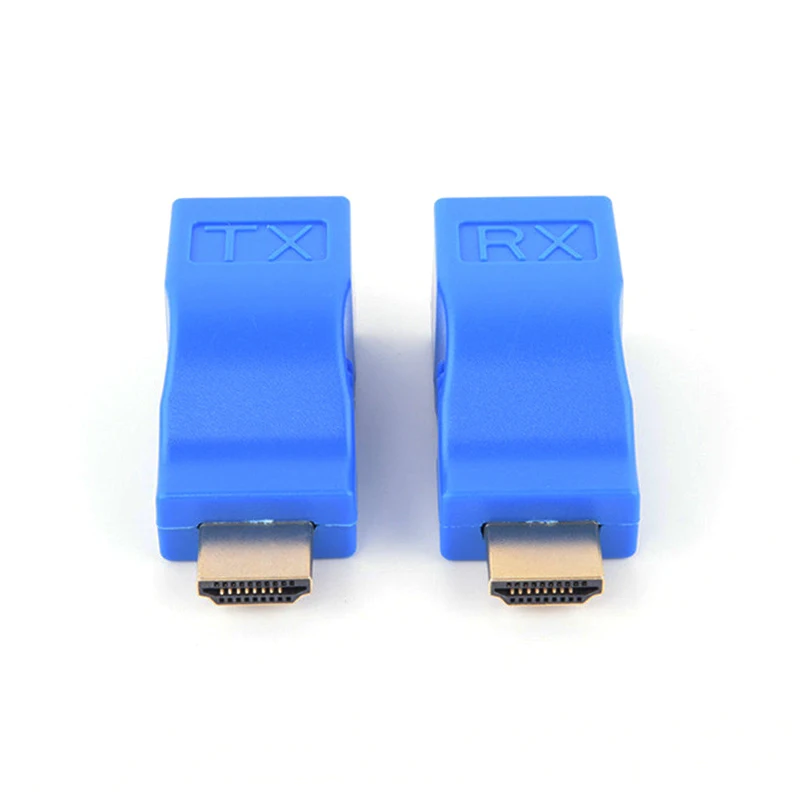 HDTV Extender 4k RJ45 Ports LAN Network HDTV Extension up to 30m Over CAT5e / 6 UTP LAN Ethernet Cable for HDTV HDPC - ANKUX.COM