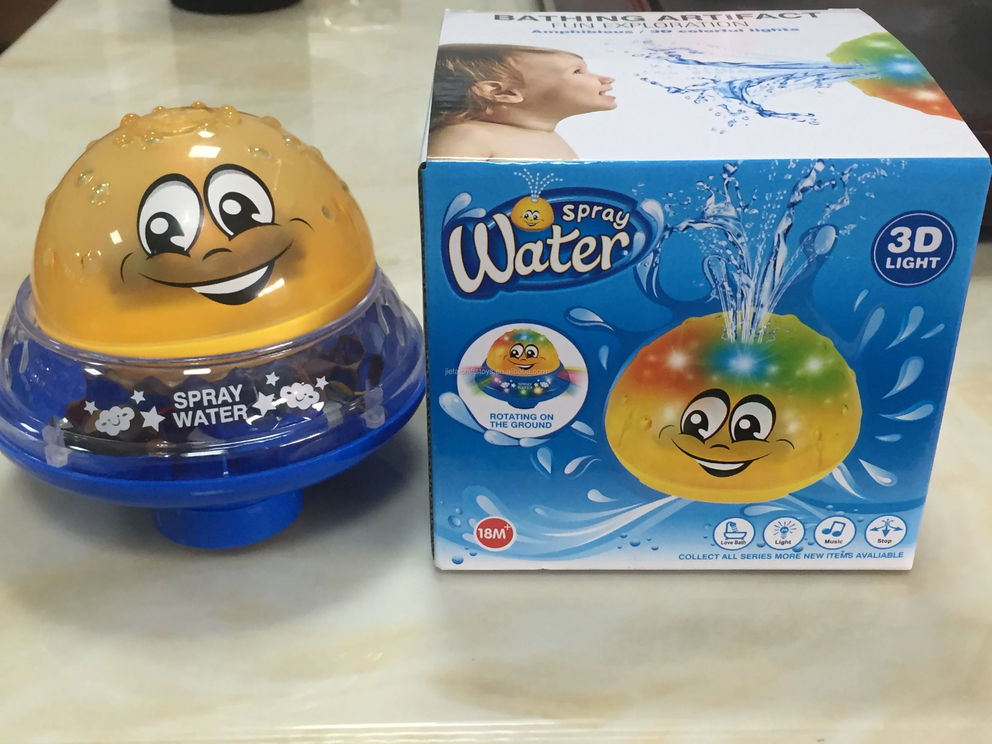 2 In1battery Operated Water Spray Toys For Kids Bath Baby Shower Toys