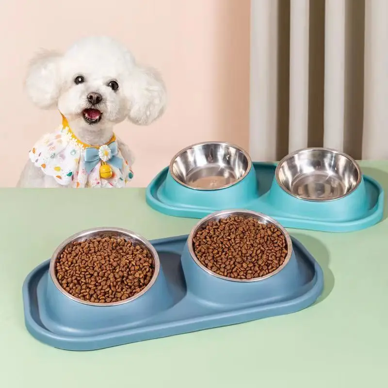 Factory Direct Sales Pet Bowl Plastic Pet Bowls Bamboo Fiber Customized