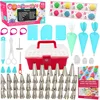 2019 68pcs Cookie Decorating Kit with Piping Bags and Tips Frosting Icing Tips Pastry Bags Tips Baking Decorating tools