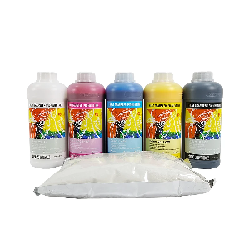 

DTF Transfer film ink,5 Liters, Bk, c, m, y , lc, lm, white