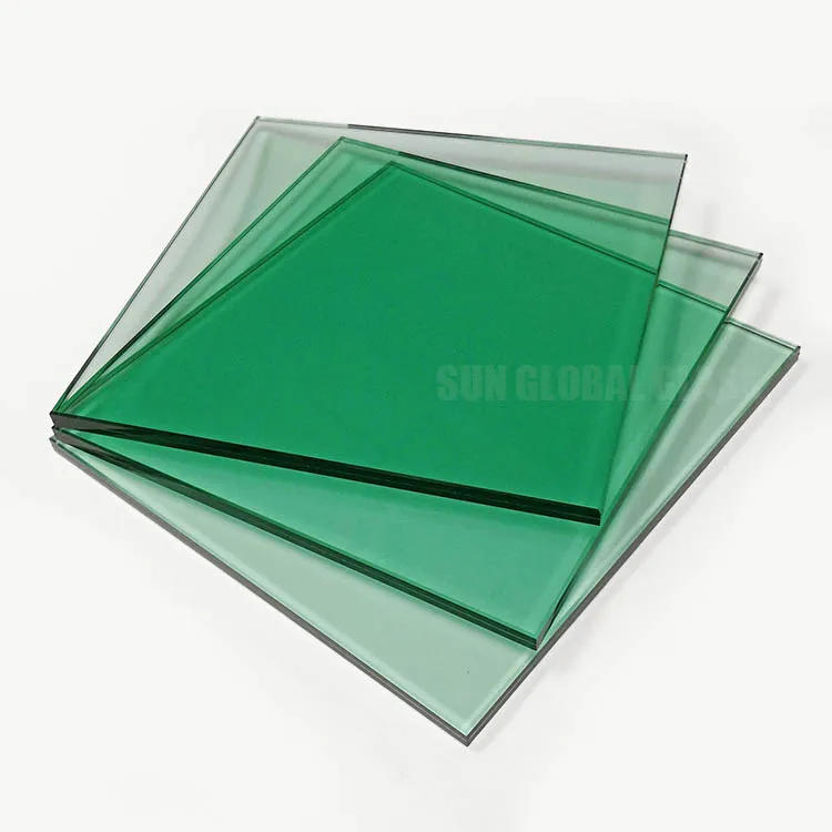 17.52mm Thickness Green Tinted Tempered Toughened Pvb Laminated Safety