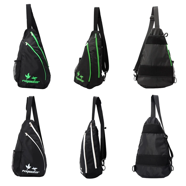 custom sport tote premium quilted pickle ball paddle tennis bag ladies men black blue racket padel pickleball paddle sling bag