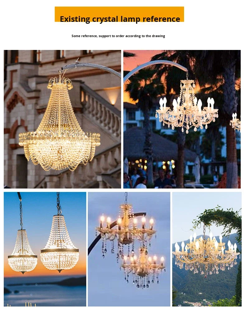 product detachable wedding crystal chandelier for stage wedding props party decoration for events and weddings-3