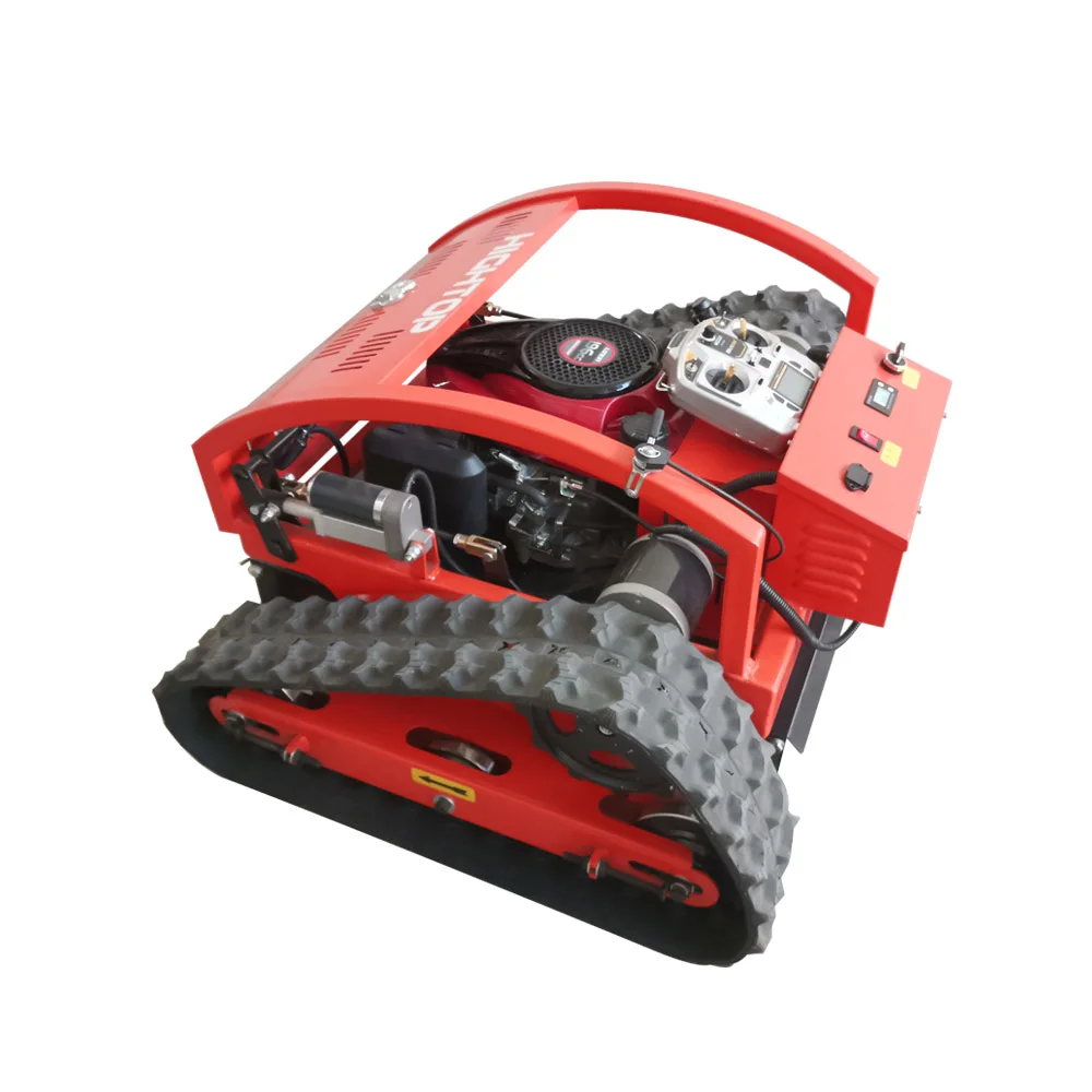 Rc Gasoline 7.5hp Remote Control Lawn Mower With Tracks - Buy Mini Lawn ...