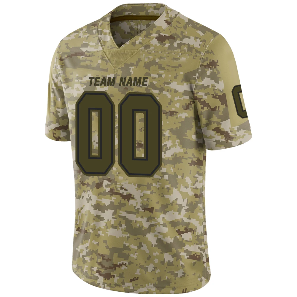 Custom Design Camo/olive Youth American Football Jersey - Buy Youth Nfl ...