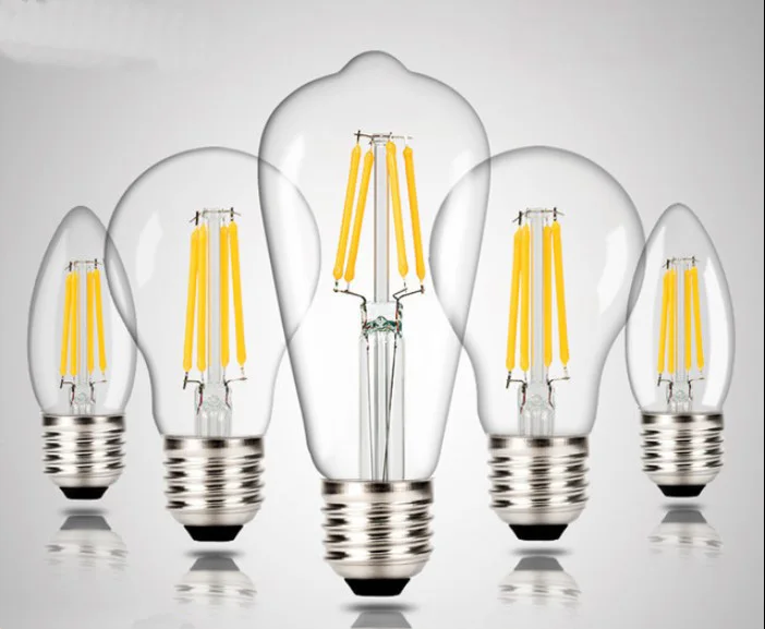 Wholesale decorative filament light bulb,led filament bulb, E27/E14/B22 dimmable G95 2W led bub filament