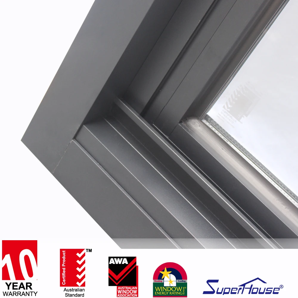 Australia chain winder best sale double glazed aluminum awning windows