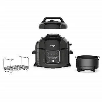 
2020 Latest-Ninja Foodi 9-in-1 Pressure Cooker, Slow Cooker, Air Fryer and More with 5 Quart Capacity and 15 Recipe Book 
