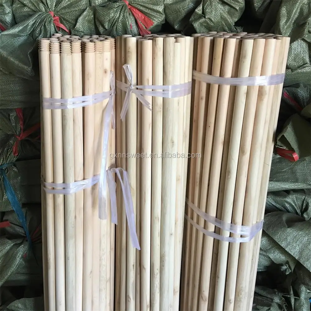 直原料天然木制扫把柄/扫帚木棒 - buy wooden stick for broom