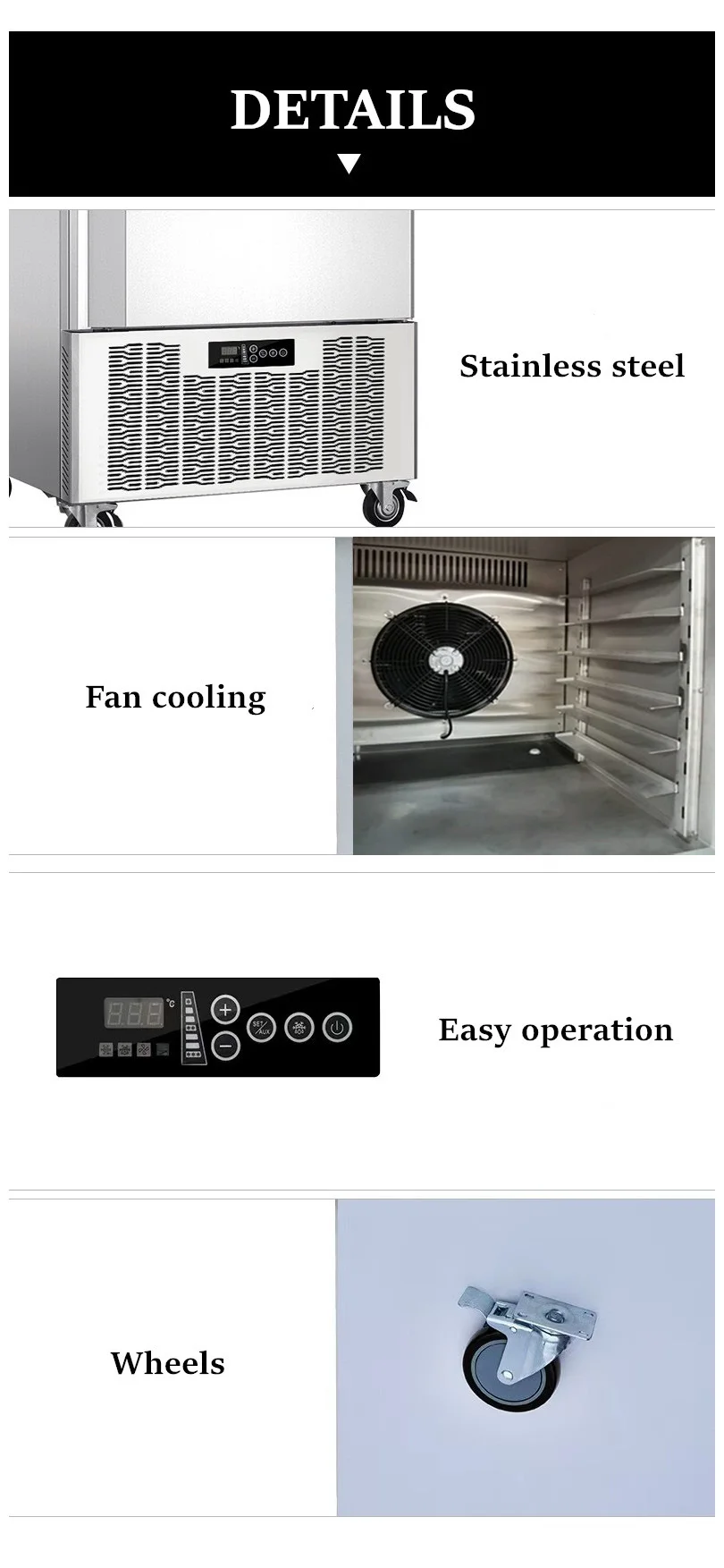 Blast Freezer, 500kg, 220V, 0.75KW - detail 6