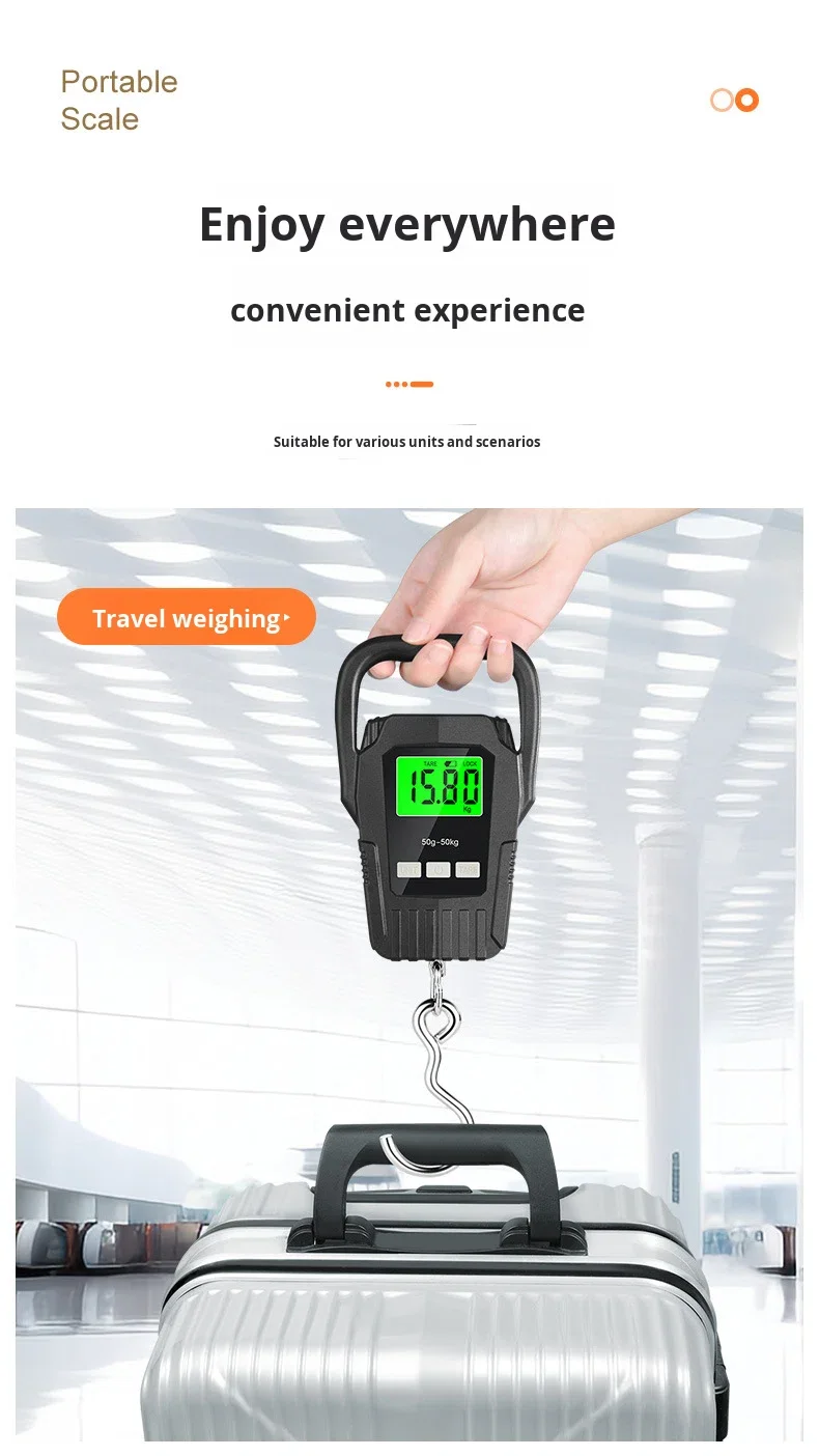 Portable Electronic Hook Scale For Luggage And Fishing Precise_voghion.com