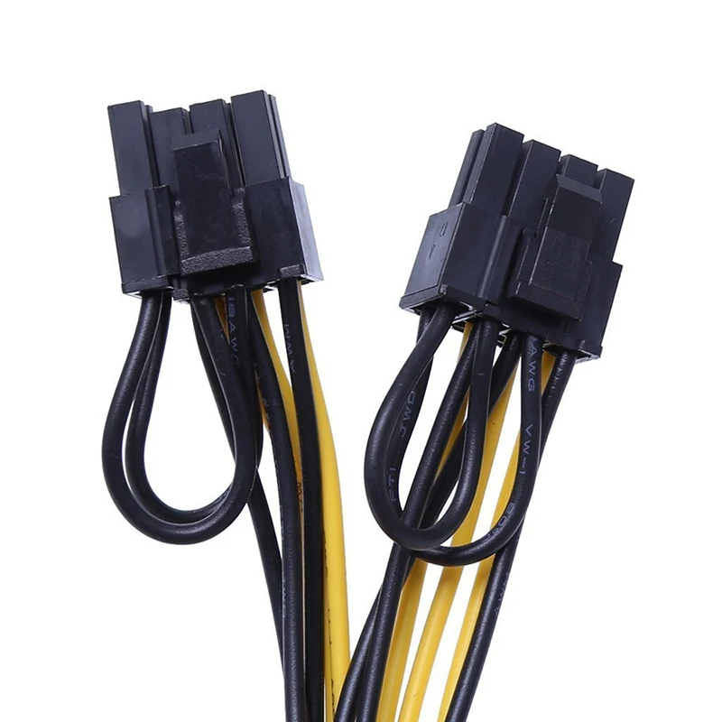 Pciexpress Pcie 8pin To Dual 8 (6+2) Pin Vga Graphic Video Card Adapter Power Supply Cable 30cm