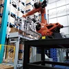 The Factory Custom-built Robot Cartons Palletizing System