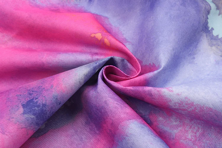 热卖600d 牛津渲染彩色印花布袋