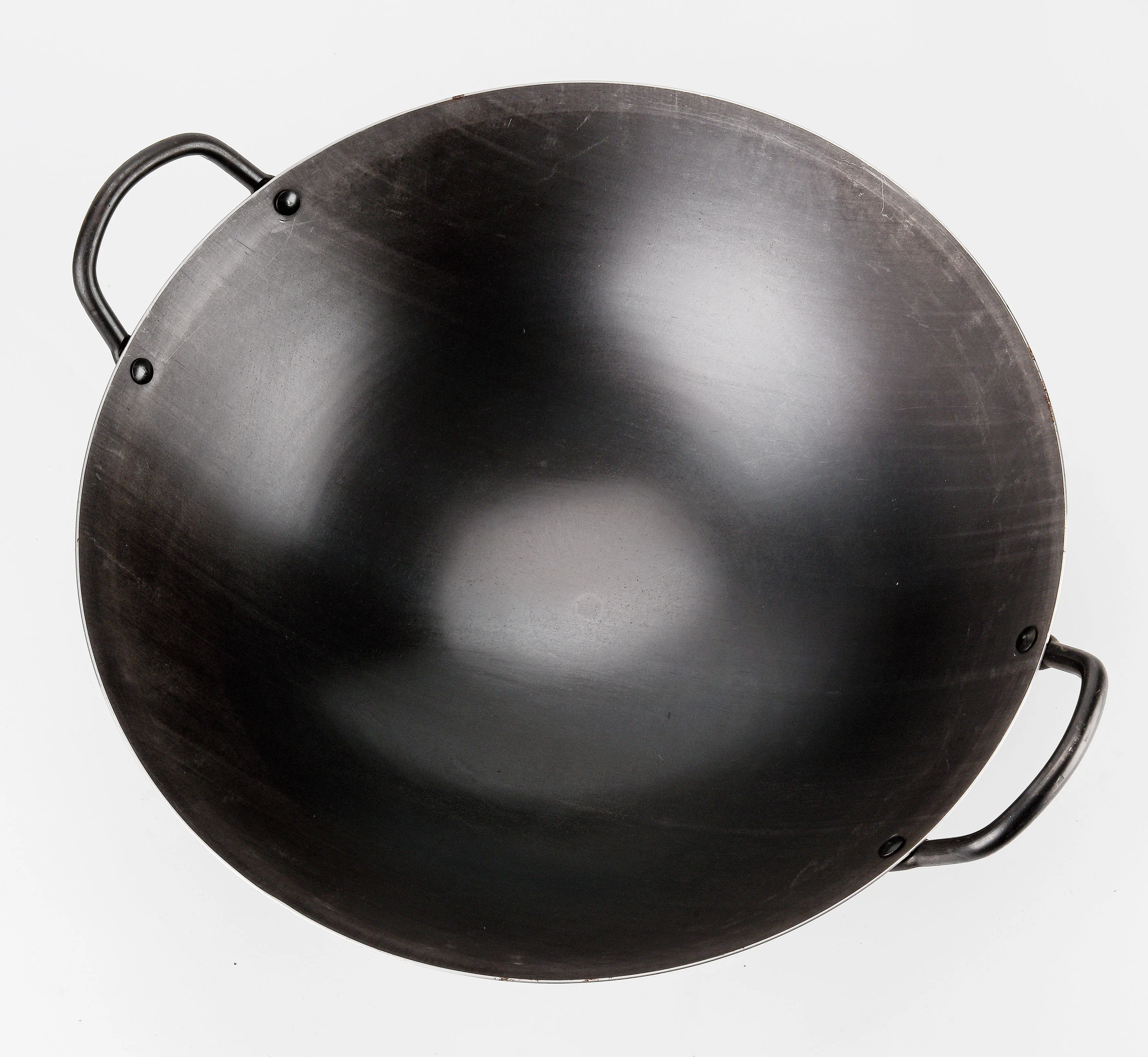70cm/28inch Commercial Big Chinese Carbon Steel Spinning Wok For