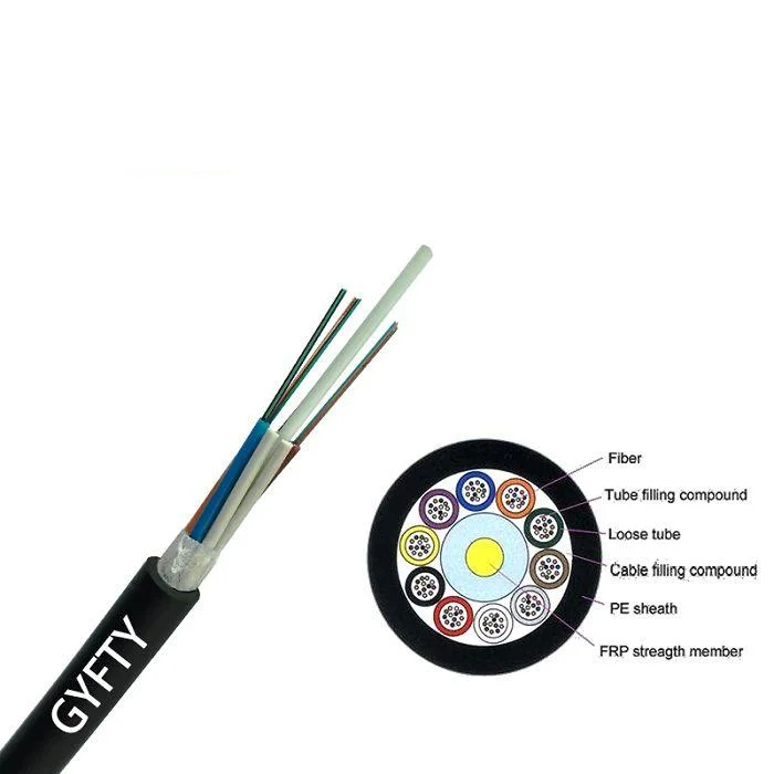 Gyfty Fiber Optic Cable Non Metallic Stranded Loose Tube 12 24 48 96 ...