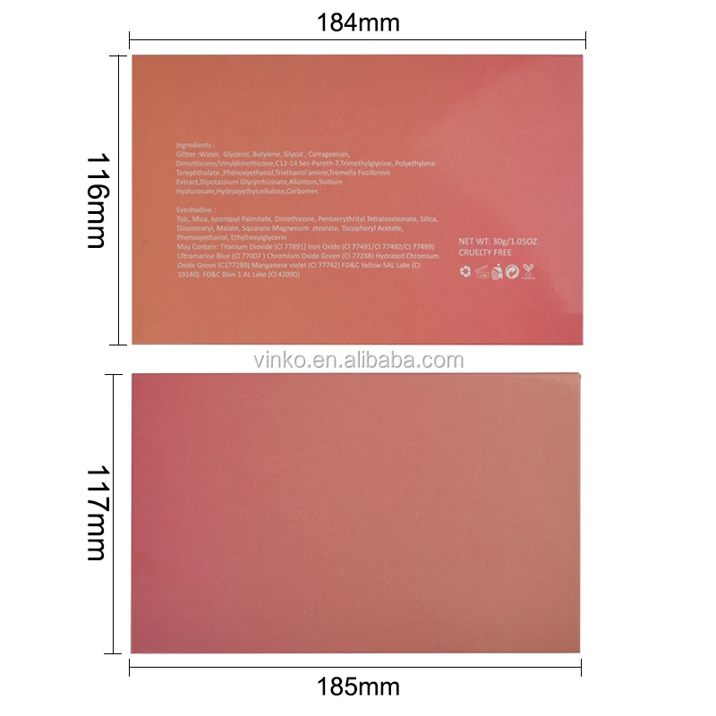 15 Color High Pigment OEM Cosmetics Makeup Custom Private Label Eyeshadow Palette