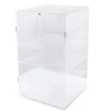 5 tire acrylic countertop display case with open door cabinet for cakes pastries bread