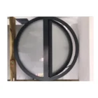 نافذة باب ألمونيوم من الزجاج العلوي نافذة دائرية s تفتح نافذة دائرية للبيع