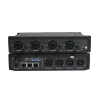 Dante audio 4 in 4 out transmitter audio system interface with 4 volume controls