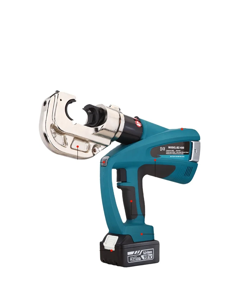 ZUPPER BZ-400 Battery Crimping Tool for Cable Lugs 16-400mm²