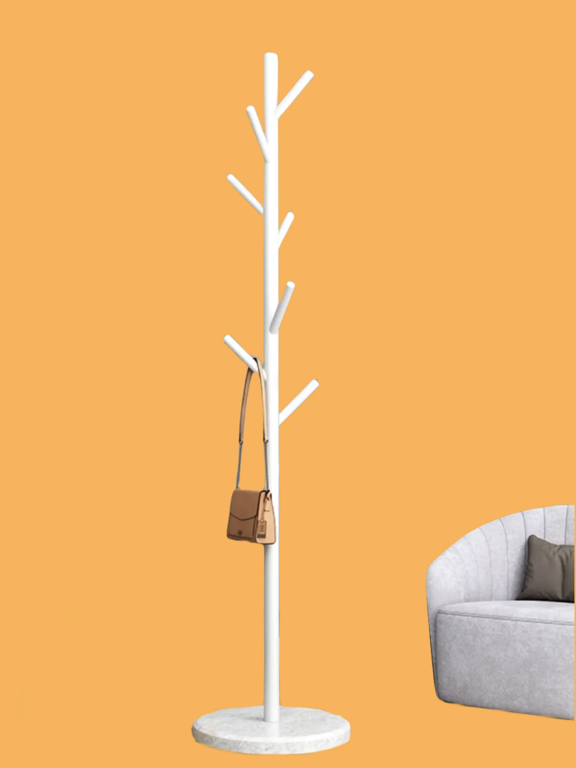 Hot Sale Standing Rack Corner Floor Tree Metal Coat Rack Stand Entryway