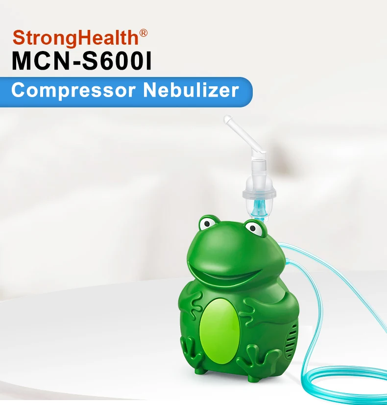 Children's favorite portable Cute Cartoon Frog Medical Atomizer Air Compressor Nebulizer machine portable  for Home&Hospital