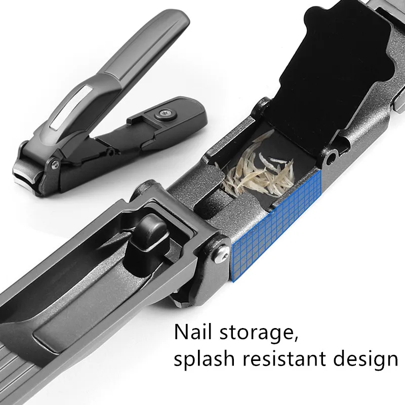 product wholesale price stainless steel nail clipper manicure tool nail clippers with catcher-5
