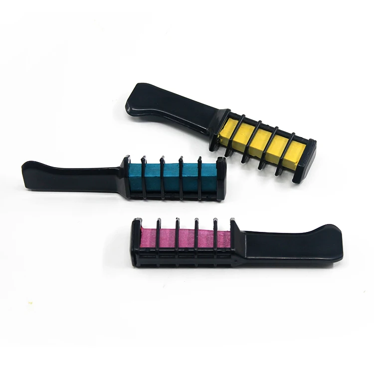 ES-HC-001 Single Head Handle Temporary Dye Hair Chalk Comb
