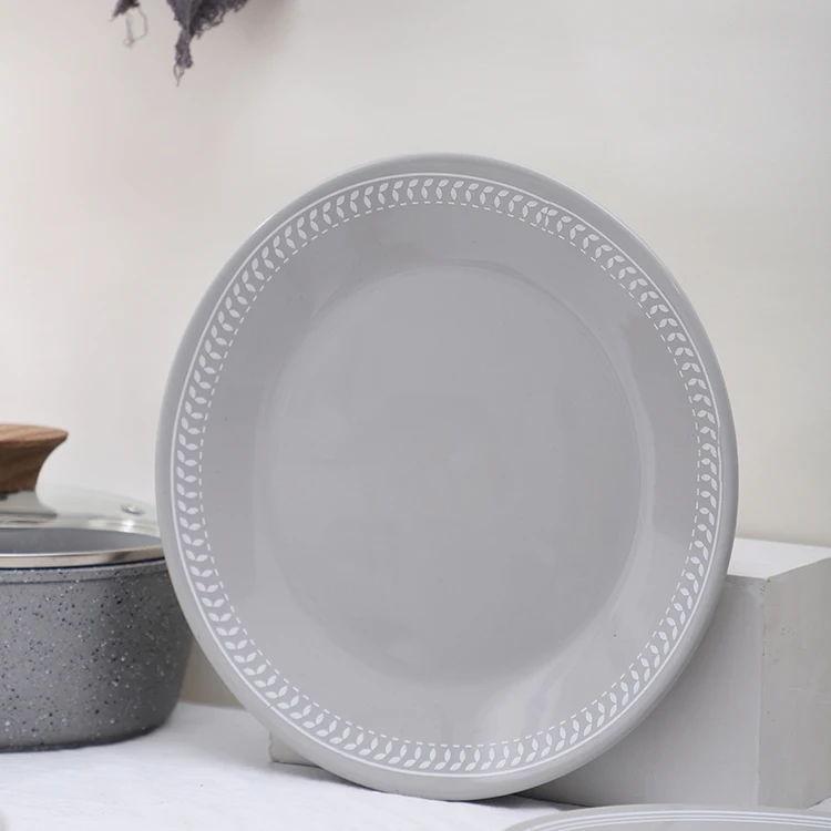 Wholesale decal restaurant food serving gray tableware porcelain dinnerware sets .jpg