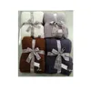 Barefoot Dreams baby use luxury quality super soft zero defect 100% polyester micro feather yarn baby knit throw blanket