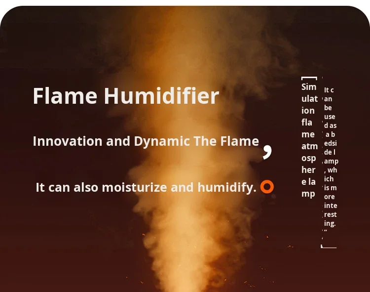 New Smart Simulation Flame Aroma Diffuser USB Mini Ultrasonic Plastic Home Desktop Fragrance Machine Flame Humidifier Ambient