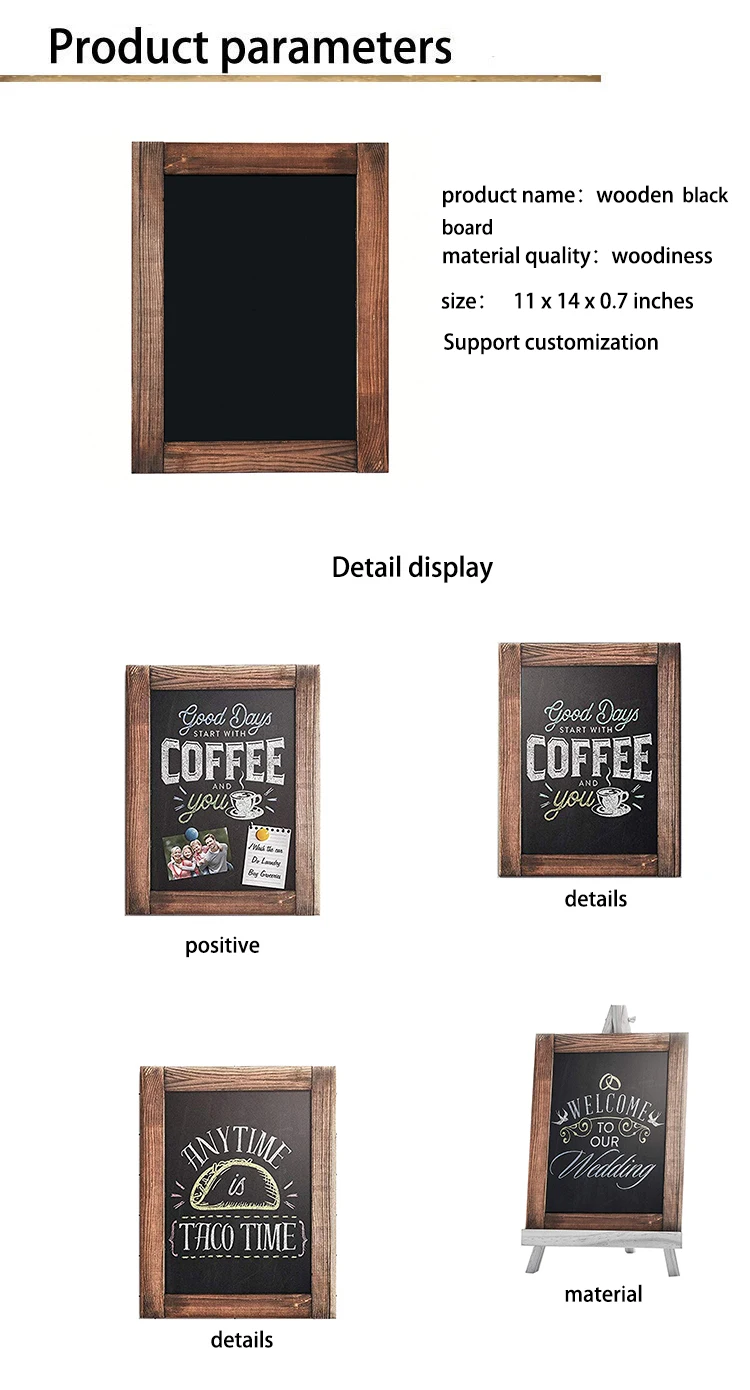 Chalkboard Nonporous Framed Chalkboard Vintage Decor Chalk