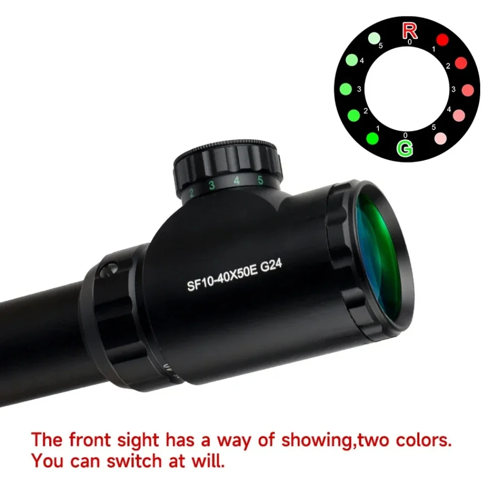 High Quality 10-40X50 SFP Optical Reflex Scope Tactical Adjustable ...